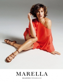 米拉·乔沃维奇演绎Marella 2012时尚新款时装